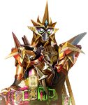  1boy armor belt black_bodysuit bodysuit full_armor gamer_driver gold_armor kamen_rider kamen_rider_ex-aid kamen_rider_ex-aid_(hyper_muteki) kamen_rider_ex-aid_(series) male_focus masukudo_(hamamoto_hikaru) multicolored_eyes pauldrons rainbow_eyes rider_belt shoulder_armor solo standing star_(symbol) tokusatsu 