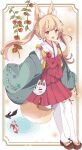  animal_ears kitsune miko tail thighhighs tsukiyo_(skymint) 