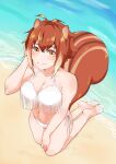  animal_ears bikini blazblue cleavage makoto_nanaya see_through swimsuits tagme tail wet 