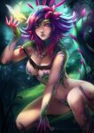  axsens league_of_legends maebari monster_girl naked neeko pasties tail tattoo 