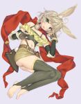  animal_ears ass bunny_ears horn_(isekai_maou_to_shoukan_shoujo_no_dorei_majutsu) isekai_maou_to_shoukan_shoujo_no_dorei_majutsu skirt_lift tagme tail thighhighs tsurusaki_takahiro weapon 