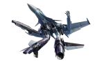  2017 anti-u.n. canards dated energy_cannon gerwalk gunpod highres jeffholy machinery macross macross_zero mecha no_humans nose_art original real_life realistic redesign roundel russian_air_force science_fiction shark_print signature simple_background solo su-33 teeth variable_fighter 
