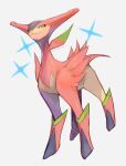  alternate_color closed_mouth full_body gen_5_pokemon green_eyes highres kikuyoshi_(tracco) legendary_pokemon no_humans pokemon pokemon_(creature) shiny shiny_pokemon signature sketch smile solo sparkle standing symbol-only_commentary virizion 