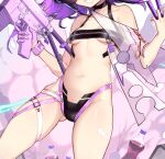  bandaid bikini garter girls_frontline gun kac-pdw_(girls_frontline) see_through shanyao_jiang_tororo swimsuits tagme 