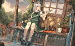  goback konpaku_youmu sketch skirt_lift sword touhou 