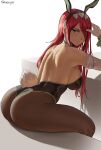  animal_ears ass bunny_ears bunny_girl erza_scarlet fairy_tail no_bra pantyhose shexyo tail 