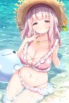  bikini ksk_(semicha_keisuke) nijisanji shiina_yuika swimsuits wet 