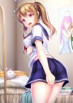  ass breast_hold hiro_(725611) seifuku skirt_lift 