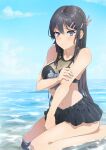  bikini cleavage enshuu_shonnai_walker sakurajima_mai seishun_buta_yarou_series swimsuits wet 