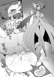  1boy 1girl ahegao anus ass between_breasts blush breasts crying cum cum_in_pussy disgust ejaculation fertilization furry gardevoir gen_3_pokemon greyscale hetero highres impregnation interspecies legs_up looking_at_viewer mating_press monochrome ovum panties pochincoff pokemon pokemon_(creature) pussy saliva sex sperm_cell tears testicles tongue tongue_out uncensored underwear vaginal 