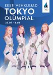  2020_summer_olympics 4girls aiming_at_viewer blonde_hair bodysuit brown_hair earrings erika_kirpu estonian_flag estonian_text fencing fencing_suit hair_bun highres holding holding_sword holding_weapon irina_embrich jewelry julia_beljajeva katrina_lehis long_hair medium_hair monq multiple_girls olympics real_life sportswear sword weapon white_bodysuit 