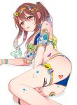  ass bikini cameltoe cleavage garter oosaki_tenka see_through swimsuits tattoo the_idolm@ster the_idolm@ster_shiny_colors tsukigawa 