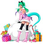  christmas dress heels juri_(yuu_yuu_hakusho) no_bra tagme tail thighhighs yuu_yuu_hakusho 