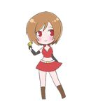  animated animated_gif blinking blush brown_hair chibi dancing lowres meiko microphone music one_eye_closed red short_hair singing skirt solo transparent_background vocaloid winking_(animated) 