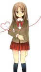 bad_id bad_pixiv_id blazer heart heart_of_string jacket misono_mayu school_uniform solo tsukudani_norio usotsuki_mii-kun_to_kowareta_maa-chan 