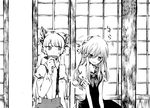  comic fujiwara_no_mokou greyscale kamishirasawa_keine monochrome multiple_girls shinoasa touhou translated 