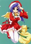  christmas pantsu suzuhira_hiro tagme thigh-highs 