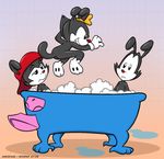  8horns animaniacs annie-mae dot_warner wakko_warner yakko_warner 