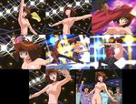  6+boys blush breasts dancing large_breasts mazaki_anzu multiple_boys nipples nude nude_filter panties public socks third-party_edit underwear yuu-gi-ou yuu-gi-ou_duel_monsters 