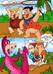  barney_rubble comic dino fred_flintstone hanna_barbera marianne_thornberry nigel_thornberry the_flintstones wild_thornberrys 