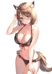  animal_ears bikini megane mizukanayuki swimsuits tail 
