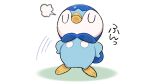  closed_eyes closed_mouth commentary_request creature full_body gen_4_pokemon hands_on_hips no_humans official_art piplup pokemon pokemon_(creature) project_pochama solo standing toes white_background 