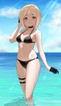  bikini garter girls_frontline mp40_(girls_frontline) swimsuits toryufu wet 