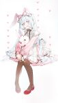  animal_ears bunny_ears g.g.lemon lolita_fashion skirt_lift tagme 