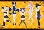  animal_ears bandages blood chinadress halloween heels katou_asuka kuroki_tomoko nekomimi nemoto_hina no_bra nurse stockings tagme tail tamura_yuri tanigawa_niko thighhighs uchi_emiri watashi_ga_motenai_no_wa_dou_kangaetemo_omaera_ga_warui! witch 