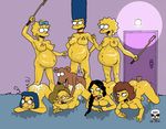  edna_krabappel lisa_simpson luann_van_houten maggie_simpson manjula_nahasapeemapetilon marge_simpson maude_flanders santa&#039;s_little_helper the_fear the_simpsons 