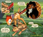  bambi comic crossover cry_angel_shinaboo disney scar simba the_lion_king 