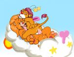  brave_heart_lion bumblelion care_bear_cousins care_bears cloud couple cum cum_in_ass cum_inside gay glenn hair male nude penis pink_hair sucking wuzzles 