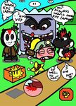  friday_the_13th goombella jason_voorhees nintendo paper_mario sexcrazy shine_sprite shy_guy super_mario_bros. thwomp yoshi 