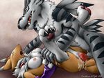  digimon karabiner renamon tagme weregarurumon 