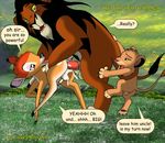  bambi comic crossover cry_angel_shinaboo disney scar simba the_lion_king 