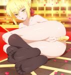  anal anus ass blue-senpai claudius_nero fate/extra_last_encore feet naked pussy pussy_juice saber_extra thighhighs 