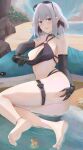  ass ass_grab bikini feet garter girls_frontline megane rpk-16_(girls_frontline) ru_zhai swimsuits thong wet 