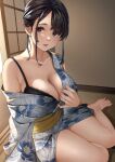  bra open_shirt possible_duplicate sakura_no_tomoru_hi_e skirt_lift undressing yukata 