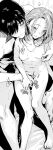  breasts ikuhana_niiro masturbation monochrome naked nipples 