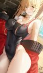  cleavage k_pring open_shirt sweater swimsuits 