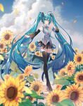  hatsune_miku headphones heels tagme thighhighs vocaloid 