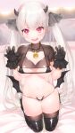  areola bra fujisawa_machi horns pantsu thighhighs 