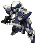  3d arbalest arm_slave_(mecha) chibi full_metal_panic! green_eyes gun holding holding_gun holding_weapon lowres mecha no_humans official_art science_fiction solo super_robot_wars super_robot_wars_dd transparent_background weapon 