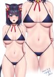  animal_ears bikini nekomimi swimsuits tail yuzuri_ai_(ichigo_crown) 