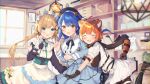  amamiya_kokoro animal_ears eli_conifer maid misono_nasubi nijisanji ratna_petit skirt_lift tail wallpaper 