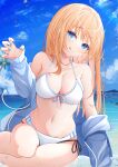  bikini ekidona open_shirt swimsuits wet 