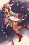  1girl black_hair bodysuit breasts brown_eyes final_fantasy final_fantasy_ix garnet_til_alexandros_xvii gloves highres hood long_hair looking_at_viewer ma-hain-scarlet open_mouth orange_bodysuit robe smile solo 