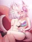  animal_ears ass bra kitsune pantsu tagme tail yuri 