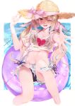  bikini natori_sana sana_channel see_through skirt_lift swimsuits wet wet_clothes yuukauta 