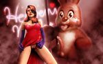  cosplay heather_mason jessica_rabbit konami ranged_weapon robbie_the_rabbit silent_hill silent_hill_3 who_framed_roger_rabbit 